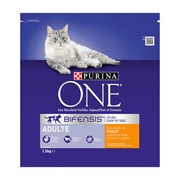 Croquettes chat adulte - Poulet et Céréales complètes - 1.5kg