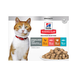 Aliment chat Feline Young Adult Sterilised Cat Multi pack 12x85g