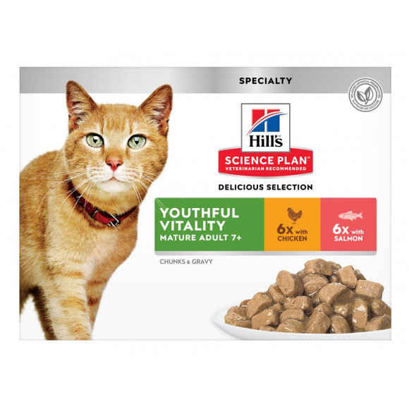 Aliment chat Feline Senior Vita Multi pack Poulet Sa 12x85g