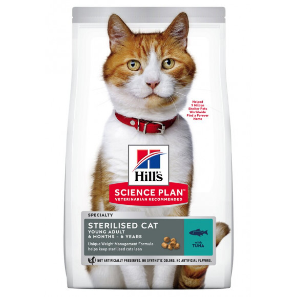 Aliment chat Feline Young Adult Sterilised Cat Thon 1.5kg