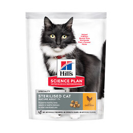 Aliment chat Feline Mat7+ Sterilised Cat Poulet 300g