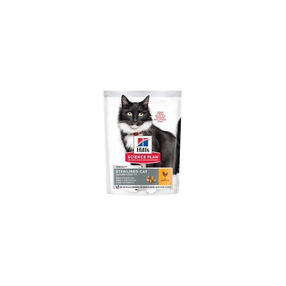 Aliment chat Feline Mat7+ Sterilised Cat Poulet 300g