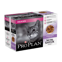 Paté pour Chat Delicate Multipack, Dinde sachets 10x85g