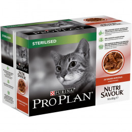 Paté pour Chat stérilisé Multipack, Boeuf sachets 10x85g