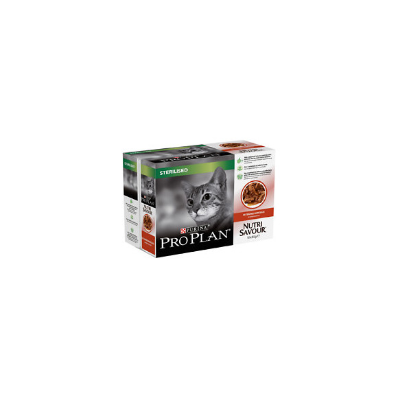 Paté pour Chat stérilisé Multipack, Boeuf sachets 10x85g