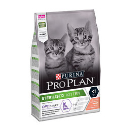 Croquettes Chaton stérilisé, Saumon 3kg