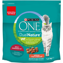 Croquettes Chat stérilisé DualNature, Boeuf 1.4kg