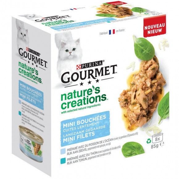 Aliment Chat adulte Nature's Creation, multipack 8x85g