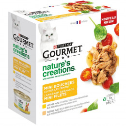 Aliment Chat adulte Nature's Creation, multipack 8x85g