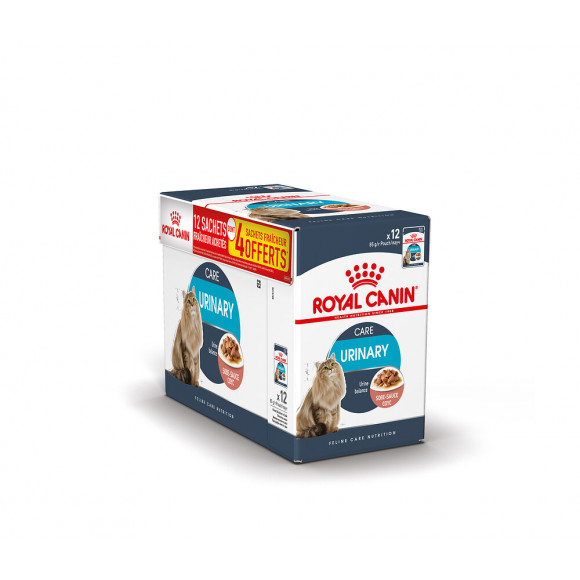 Aliment chat URINARY SAUCE 12x85g dont 4 gratuit