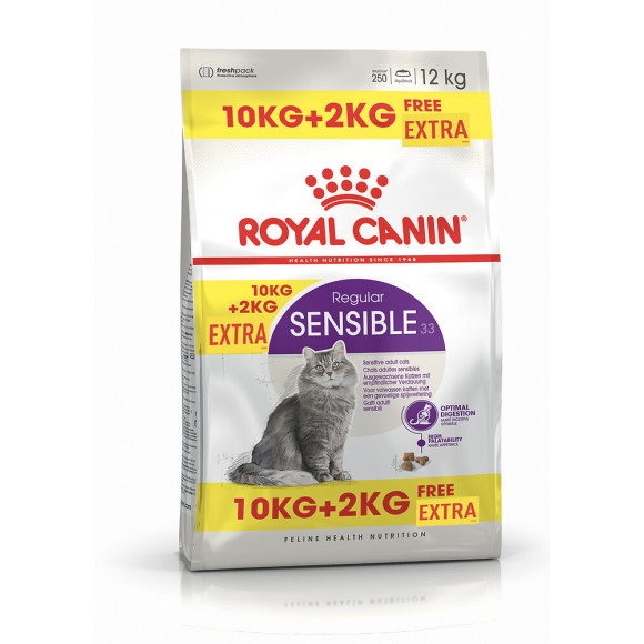 Croquettes chat SENSIBLE33 10kg + 2kg