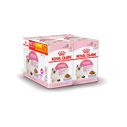Aliment chat KITTEN GELEE 12x85g 1+1 A-60%