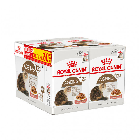 Aliment chat AGEING12+ BOUCHEES EN SAUCE CHAT SENIOR PLUS DE 12 ANS