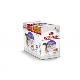 Aliment chat STERILISED MOUSSE 12x85g dont 4 gratuit