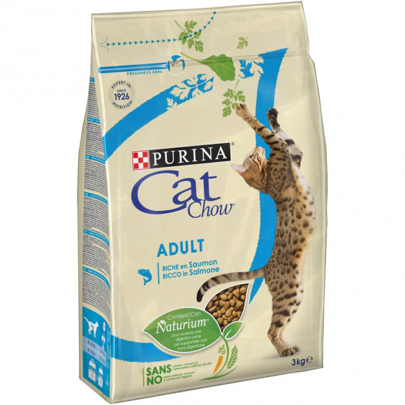 Croquettes chat adulte - riche en Saumon - 3kg