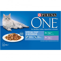 Sachets repas chat stérilisé - Saumon/Dinde - 4x85g
