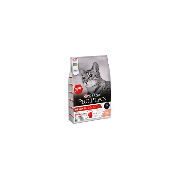 Croquettes chat Adult PRO PLAN riche en saumon 3Kg