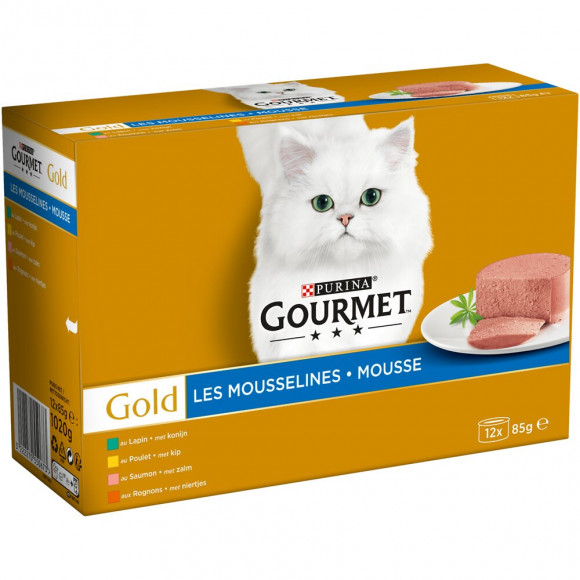 Aliment chat adulte viande/poisson 12 x 85 g