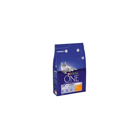 Croquettes chat adulte PURINA ONE - Poulet et Céréales complètes - 3kg