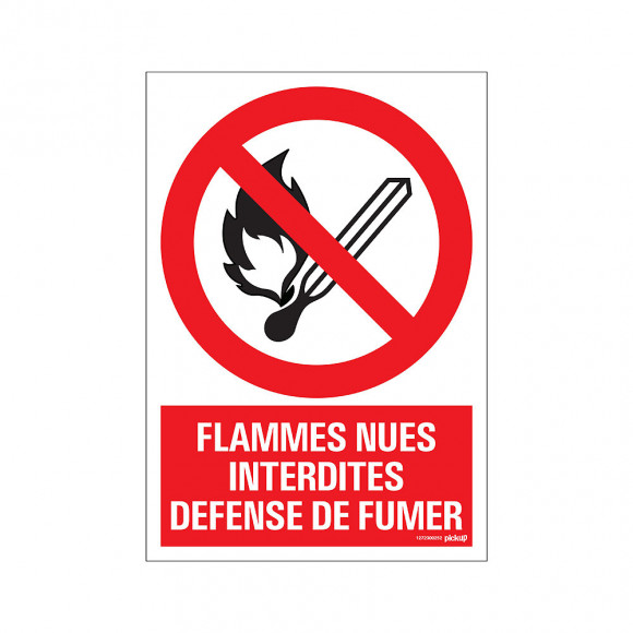 Panneau 23x33cm Flammes nues