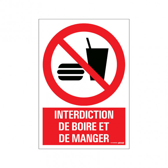 Panneau 23x33cm Interdit de boire