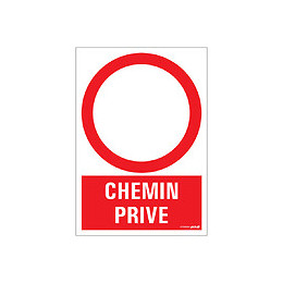 Panneau 23x33cm Chemin privé