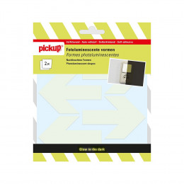 Forme photoluminescente flèches 65mm