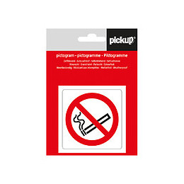 Picto 7.5x7.5cm Défense de fumer