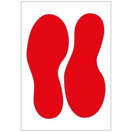 Pas de pied rouge 25cm lamine