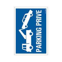 Panneau 23x33cm Parking privé