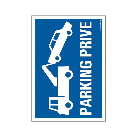 Panneau 23x33cm Parking privé