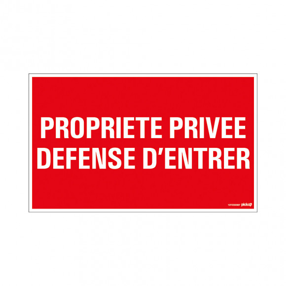 Panneau 33x20cm Propriété privée