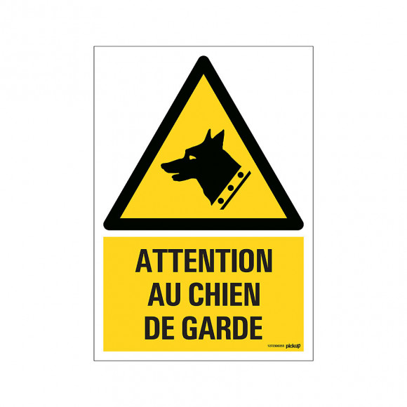 Panneau 23x33cm Attention chien de garde