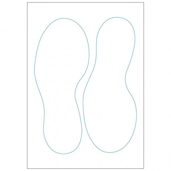 Pas de pied blanc 25cm lamine