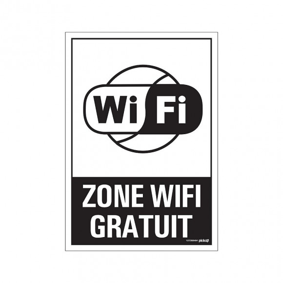 Panneau 23x33cm Zone WIFI gratuit