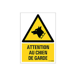 Panneau 23x33cm Attention chien de garde