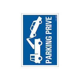 Panneau 23x33cm Parking privé