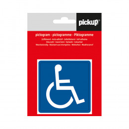 Picto 7.5x7.5cm Accès handicapé