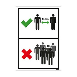 Panneau 23x33cm Gardez votre distance