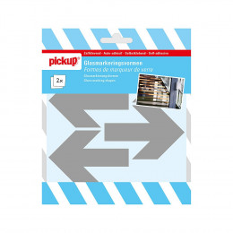 Forme de marqueur verre flèches 65mm