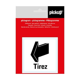 Picto 7.5x7.5cm Tirez