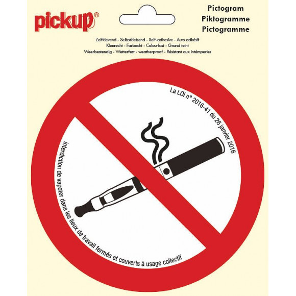 Picto 15cm Interdiction de vapoter