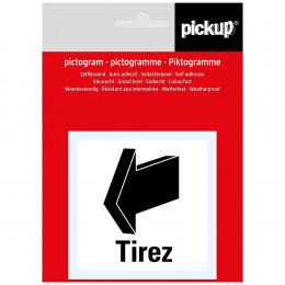 Picto 7.5x7.5cm Tirez