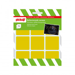 Forme réfléchissante jaune 45x45mm