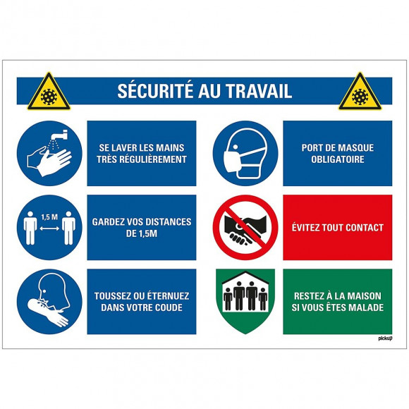 Panneau 70x50cm Sécurité au travail