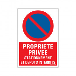 Panneau 23x33cm Propriété privée