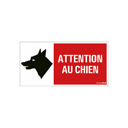 Panneau 30x15cm Attention au chien