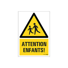 Panneau 23x33cm Attention aux Enfants
