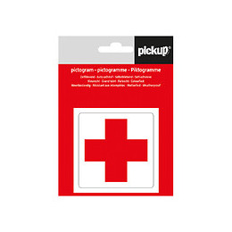 Picto 7.5x7.5cm Croix rouge