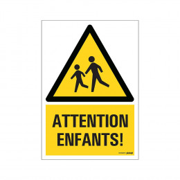 Panneau 23x33cm Attention aux Enfants